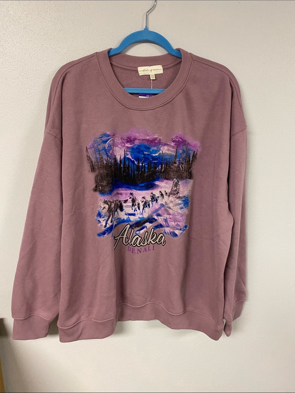 State of Mind Mauve Graphic Crewneck Sweatshirt